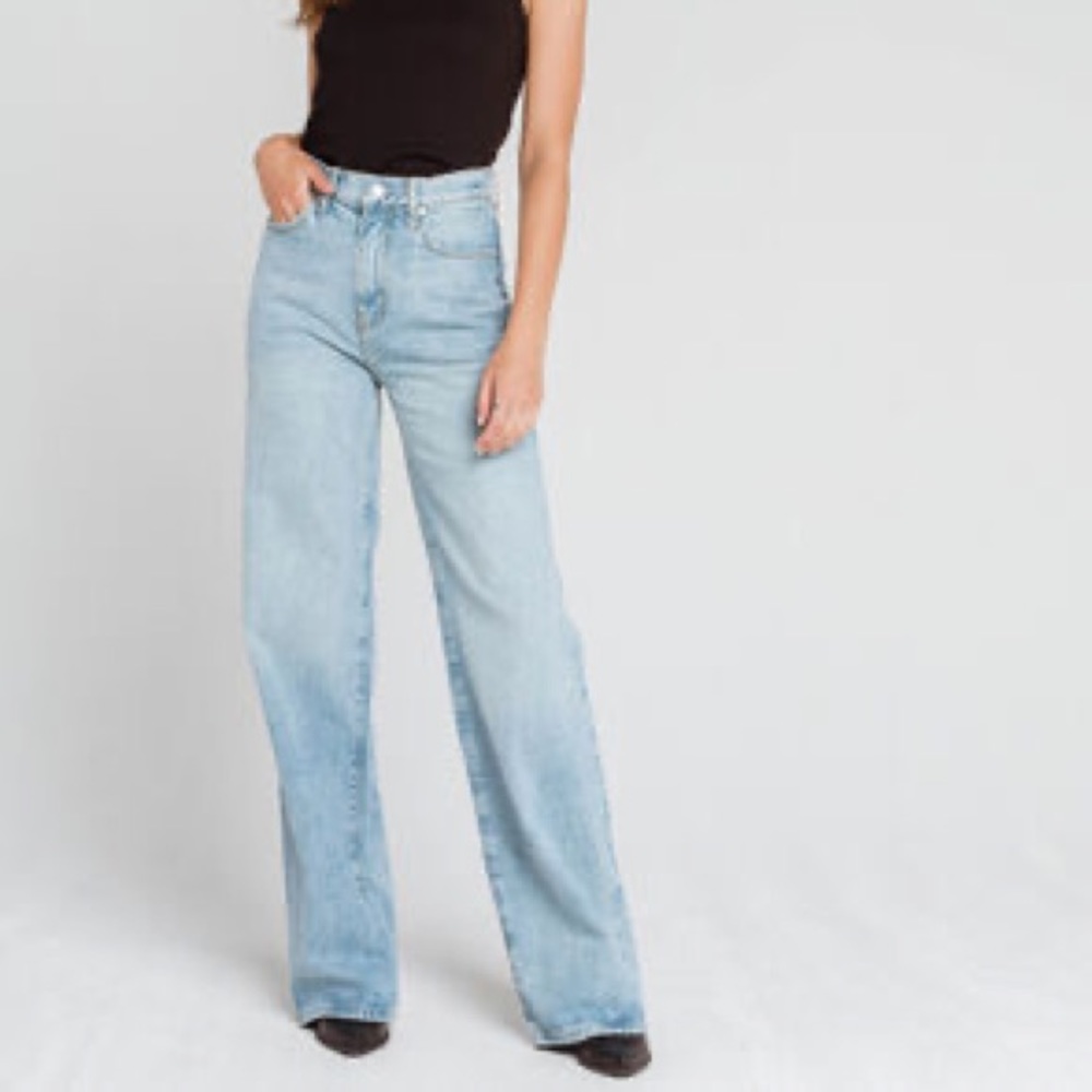 Free People Astoria Wild Leg Jeans